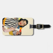 Die Dame wurde beleidigt Gepäckanhänger (Vorderseite horizontal)