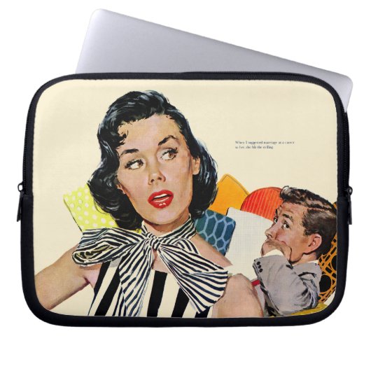 Die Dame wurde beleidigt Laptopschutzhülle (Vorderseite)