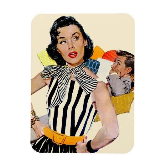 Die Dame wurde beleidigt Magnet (Vertikal)