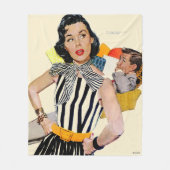 Die Dame wurde isoliert 2 Fleecedecke (Vorderseite)