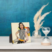 Die Dame wurde isoliert 2 Fotoplatte (InSitu)