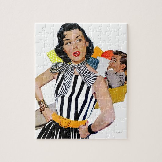 Die Dame wurde isoliert 2 Puzzle (Vertikal)