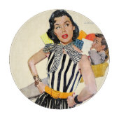 Die Dame wurde isoliert 2 Schneidebrett (Vorderseite)