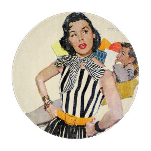 Die Dame wurde isoliert 2 Schneidebrett