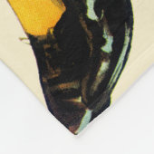 Die Dame wurde isoliert Fleecedecke (Ecke)