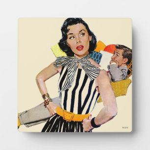 Die Dame wurde isoliert Fotoplatte