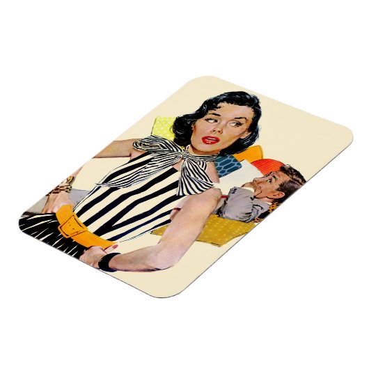 Die Dame wurde isoliert Magnet (Linke Seite)