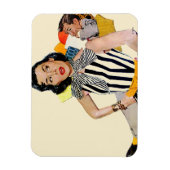 Die Dame wurde isoliert Magnet (Vertikal)