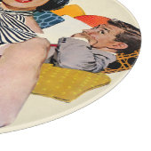 Die Dame wurde isoliert Schneidebrett (Ecke)