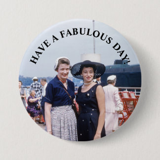 Die Damen des Mittelalters haben einen schönen Tag Button