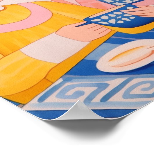 Die Damen im Café Poster (Ecke)