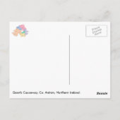 Die Damm des Riesen, Co. Antrim, Nordirland. Postkarte (Rückseite)