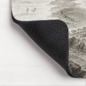 Die Damm des Riesen von oben Mousepad (Ecke)