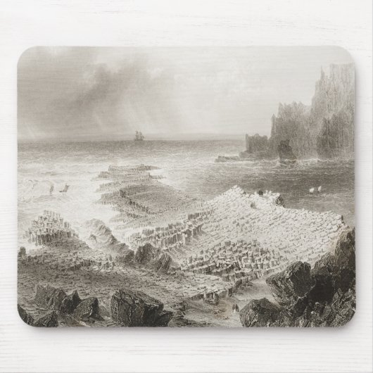 Die Damm des Riesen von oben Mousepad (Vorne)