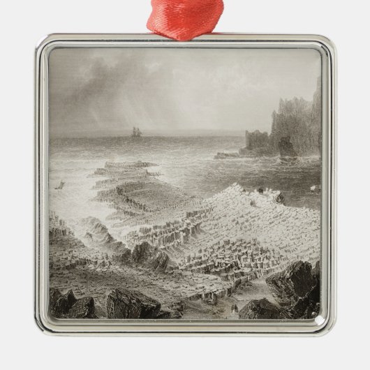 Die Damm des Riesen von oben Ornament Aus Metall (Vorne)