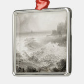 Die Damm des Riesen von oben Ornament Aus Metall (Links)