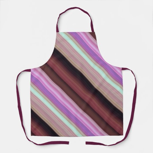 Die Dämmerung blüht rosa, grauenhaft und Lila Stre Schürze (Vorderseite)