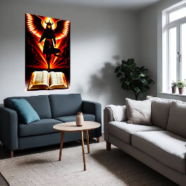 Die dämonische Bibel | AI Art Poster