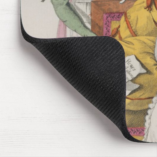 Die Dämpfe oder der Abrechnungstermin, überziehen Mousepad (Ecke)