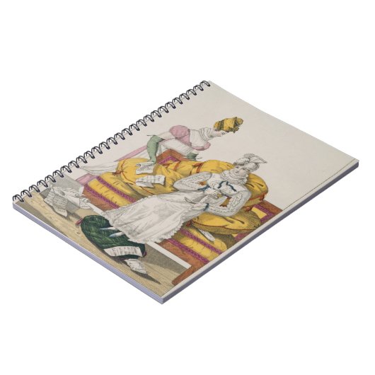 Die Dämpfe oder der Abrechnungstermin, überziehen Notizblock (Linke Seite)