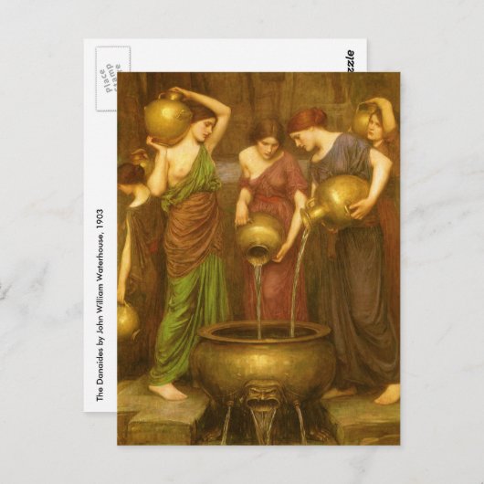 Die Danaides von John William Waterhouse Postkarte (Vorne/Hinten)