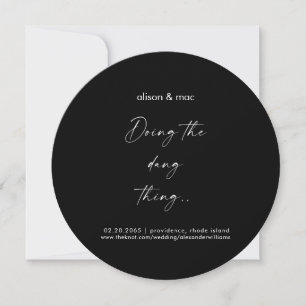 Die Dang-Sache rund um die schwarze Hochzeit Save The Date