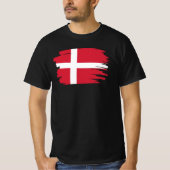 Die dänische Flagge T-Shirt (Vorderseite)