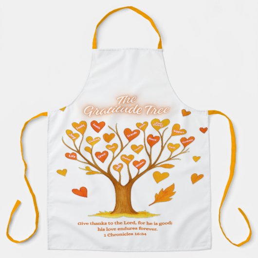 Die Dankeschön Tree All-over-Print-Schürze Schürze (Vorderseite)