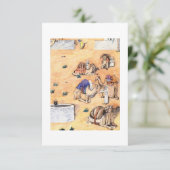 Die 🐪 dankeskarte (Stehend Vorderseite)