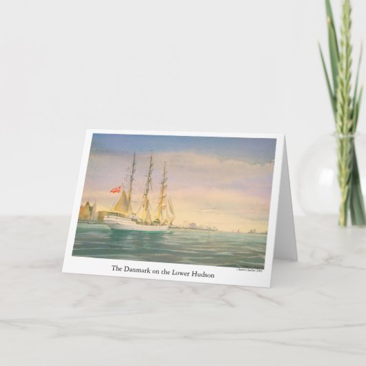 Die Danmark am Unteren Hudson Karte (Vorderseite)