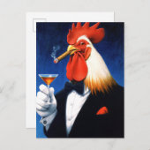 Die Dapper-Liste | Funny Gentleman's Club Einladungspostkarte (Vorne/Hinten)