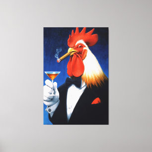 Die Dapper-Liste Funny Gentleman's Club Leinwanddruck