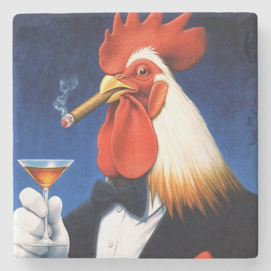 Die Dapper-Liste | Funny Gentleman's Club Steinuntersetzer (Vorderseite)