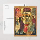 Die Darstellung Christi im Tempel-Ikon Postkarte (Vorne/Hinten)