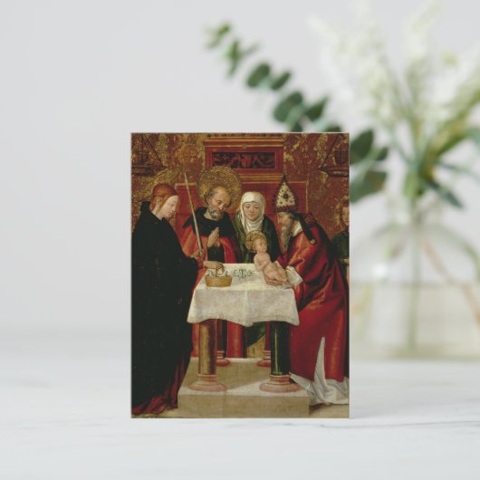 Die Darstellung der Zirkussion im Tempel Postkarte (Stehend Vorderseite)