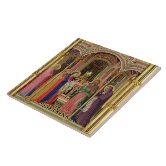 Die Darstellung im Tempel, 1342 (Tempera auf p Fliese (Seite)