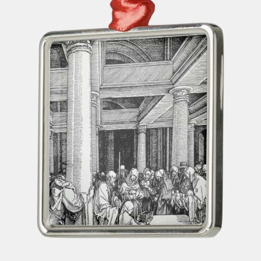 Die Darstellung im Tempel, c.1503/4 Silbernes Ornament (Links)