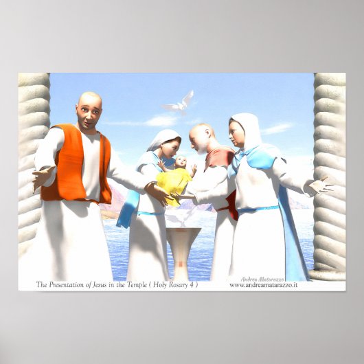 Die Darstellung Jesu im Tempel Poster (Vorne)