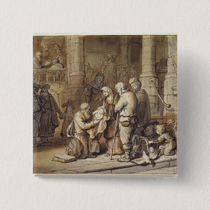Die Darstellung von Christus im Tempel Button