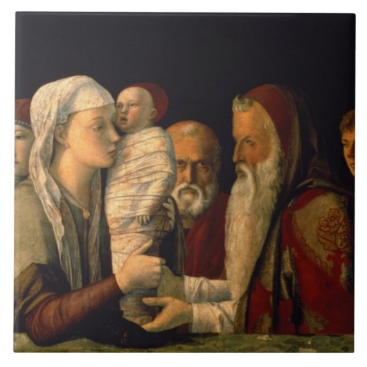 Die Darstellung von Jesus im Tempel Fliese (Vorderseite)