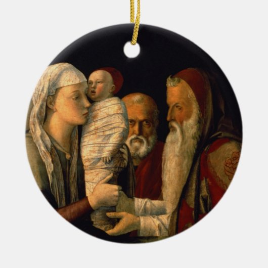 Die Darstellung von Jesus im Tempel Keramikornament (Vorne)