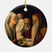 Die Darstellung von Jesus im Tempel Keramikornament (Hinten)