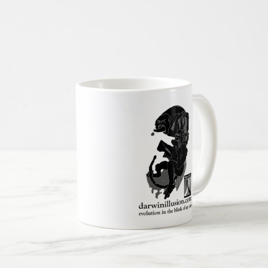 Die darwin-Illusions-Kaffee-Tasse Kaffeetasse (VorderseiteRechts)