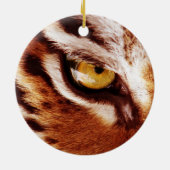 Die Das Augen-Fotografie des Tigers Keramik Ornament (Hinten)