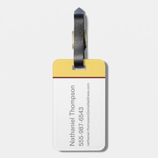 Die Daten der Volkswirtschaften Gepäckanhänger (Rückseite vertikal)