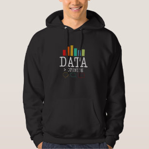 Die Daten sind größer als die Meinungs-Funny-Stati Hoodie