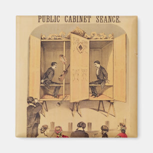 Die Davenport-Brüder, Plakat für Seance, 1865 Magnet