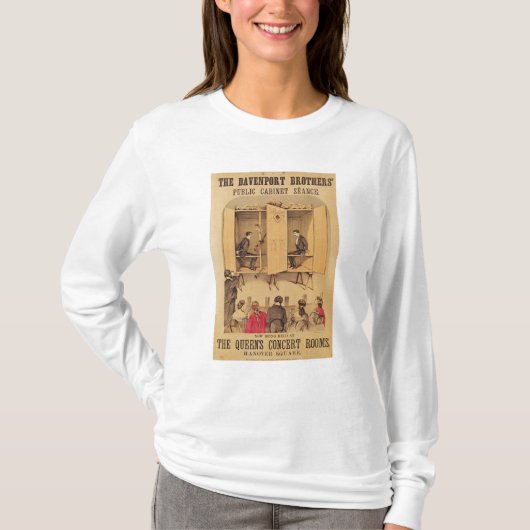 Die Davenport-Brüder, Plakat für Seance, 1865 T-Shirt (Vorderseite)