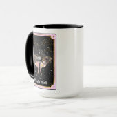 Die Death Moth Tarot Card Moon Pink Celestie Tasse (Vorderseite Links)