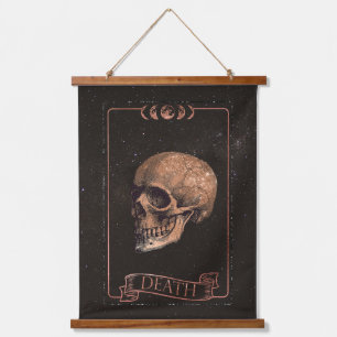 Die Death Tarot Card Wandteppich Mit Holzrahmen